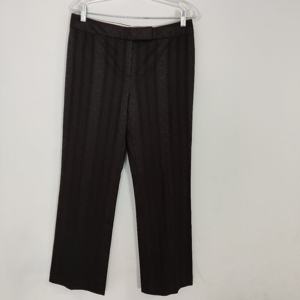 Tahari Women's Suit Pants Size 10 Trousers in Brown Mafia Boss Old Money